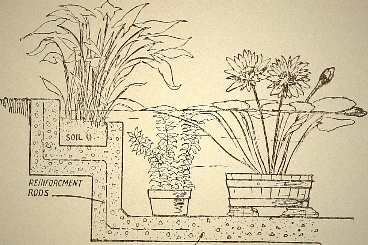 Piscine en dur Sainte-Suzanne — photo installation